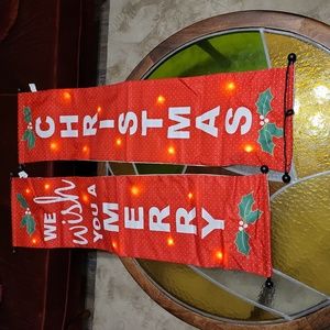Christmas Hangings with LED Lights 12.5 x 48